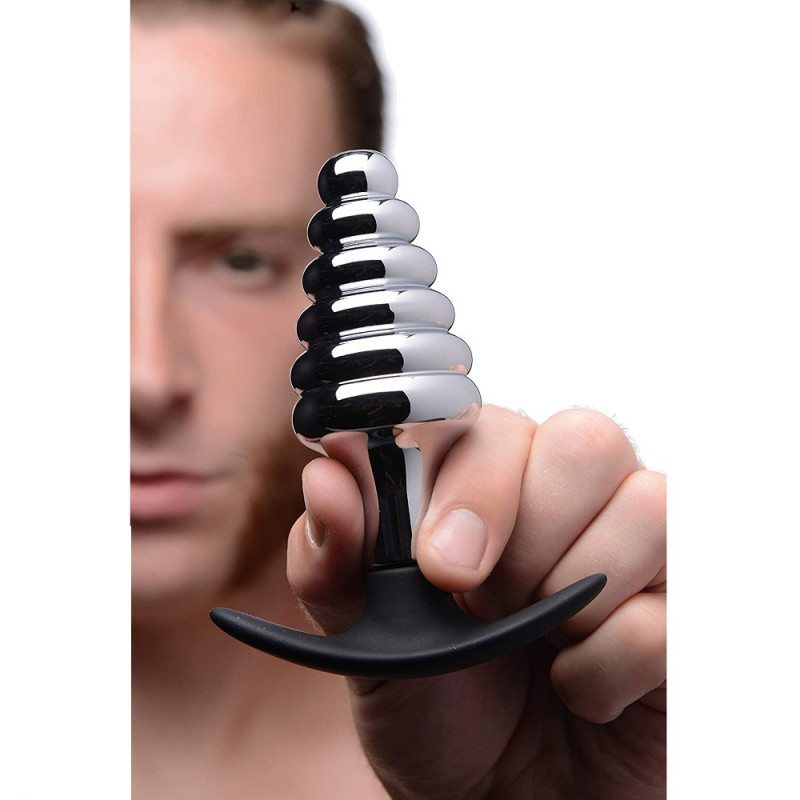 Plug Metal Ondulado Con Ancla De Silicona Dark Hive Master Series