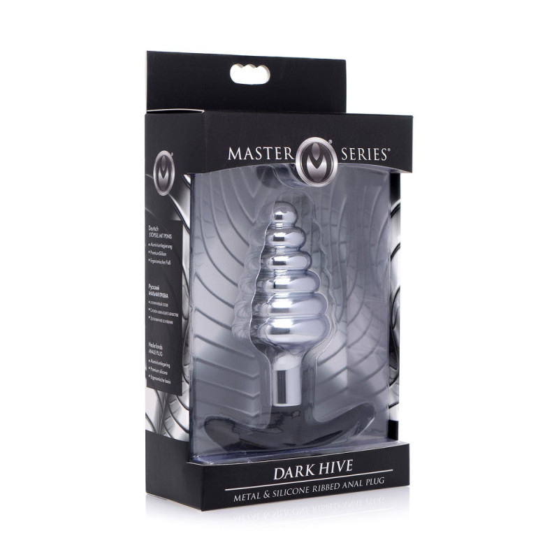 Plug Metal Ondulado Con Ancla De Silicona Dark Hive Master Series
