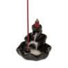 Porta Incienso Fuente Reflujo Stick & Cone Holder Y Pinzas