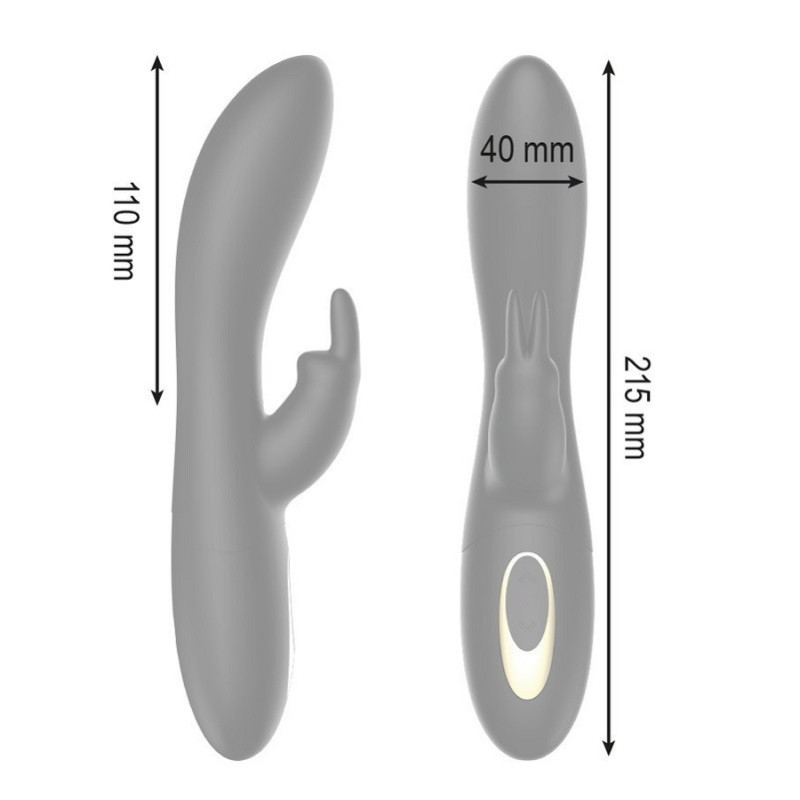 Rotador Vibrador Con Calor Recargable Rabbit