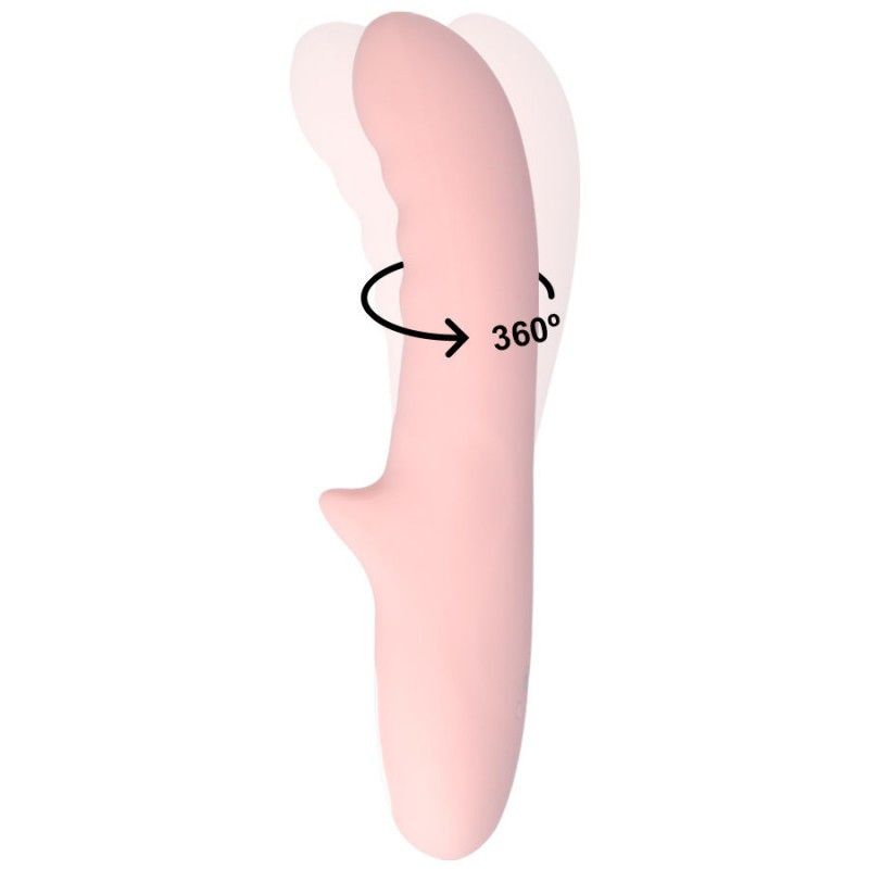 Rotador Vibrador Recargable Silicona Mia Pisa