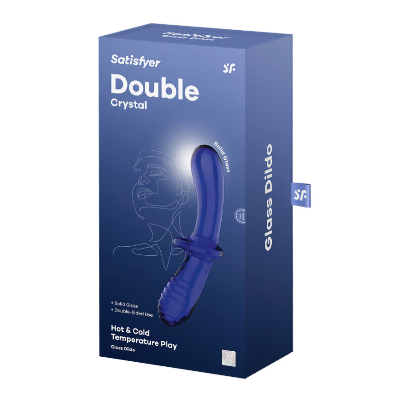 Satisfyer Double Crystal Azul