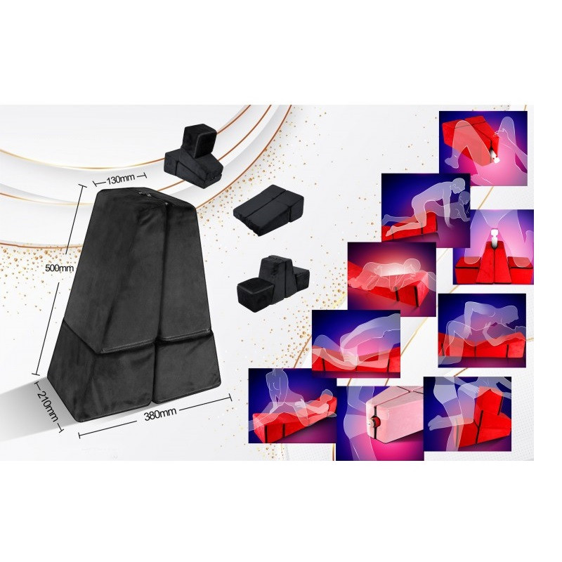 Set 2 Cojines Multiposición Negros