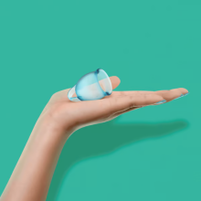 Set 2 Copas Menstruales Satisfyer Feel Confident Turquesa