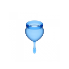 Set 2 Copas Menstruales Satisfyer Feel Good Azul