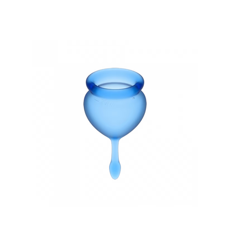 Set 2 Copas Menstruales Satisfyer Feel Good Azul