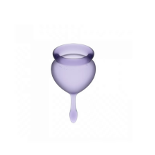 Set 2 Copas Menstruales Satisfyer Feel Good Lila