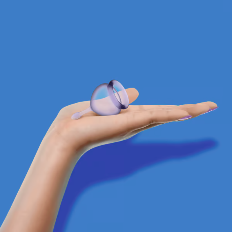 Set 2 Copas Menstruales Satisfyer Feel Good Lila