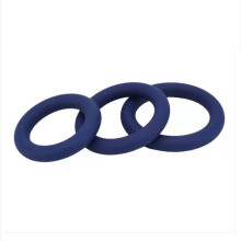 Set 3 Anillos Loving Joy Thick Silicone Cock Rings Azul