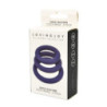 Set 3 Anillos Loving Joy Thick Silicone Cock Rings Azul