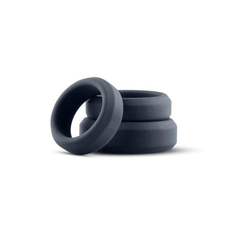 Set 3 Anillos Wide Cockring Silicone Boners