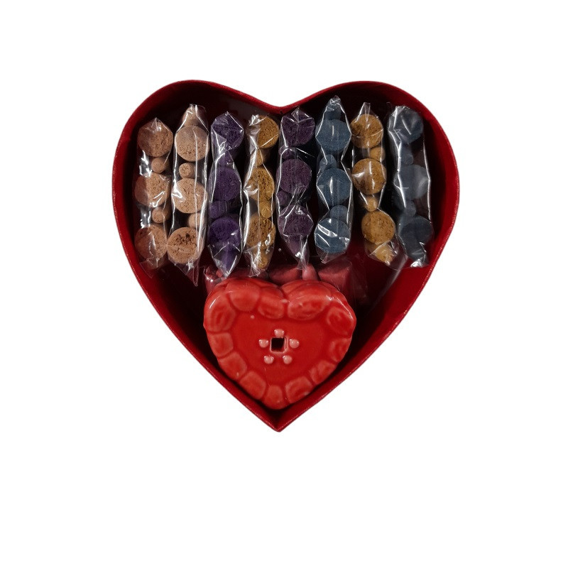 Set Corazón Conos Incienso
