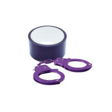 Set Esposas Y Cinta Bondx Violeta