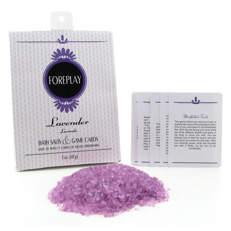 Set Sales de Baño y Cartas Foreplay Lavanda