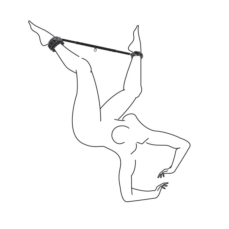 Sistema De Retención Barra Con Esposas Easy Toys Expandable Spreader Bar & Cuffs