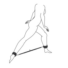 Sistema De Retención Barra Con Esposas Easy Toys Expandable Spreader Bar & Cuffs