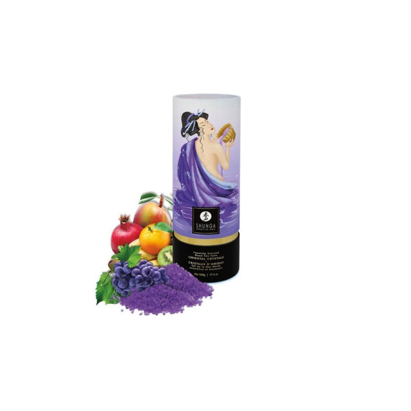 Shunga Cristales De Sal Marina Espumosa Y Aromatizada Exotic Fruits 500 g