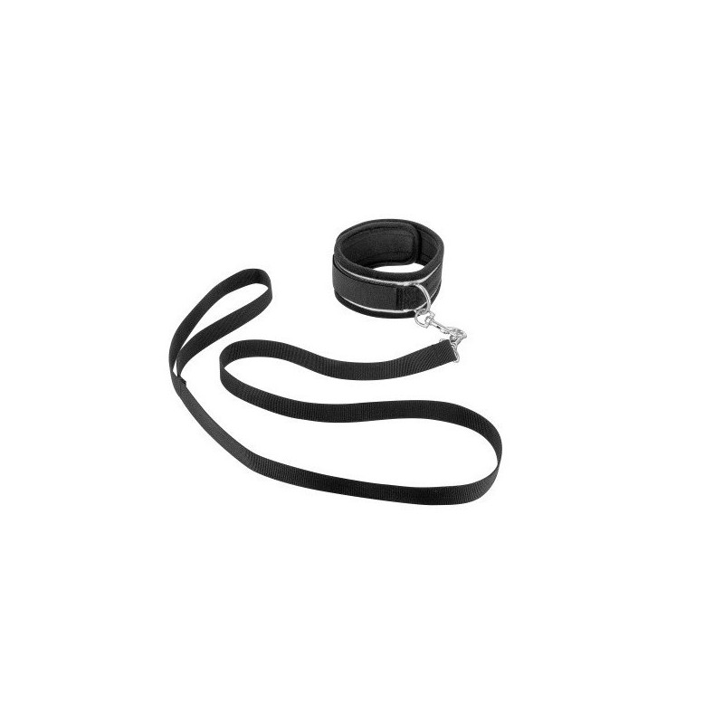 Sistema de Retención Collar Fetish Tentation Con Esposas y Barra Espalda