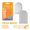 1 Pocket Stroker Tenga Hexa-Brick Naranja