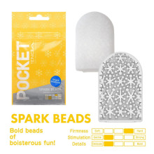 1 Pocket Stroker Tenga Spark Beads Amarillo