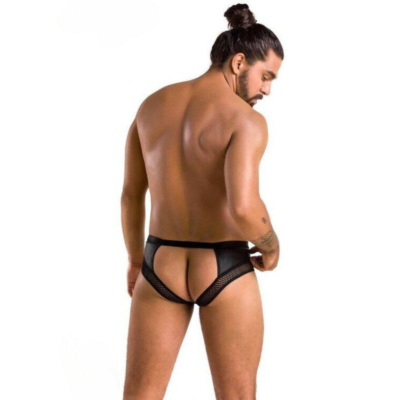 Slip Abierto Tom 030 Passion Men Negro