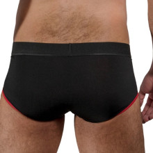 Slip Macho MS24R Negro/Rojo