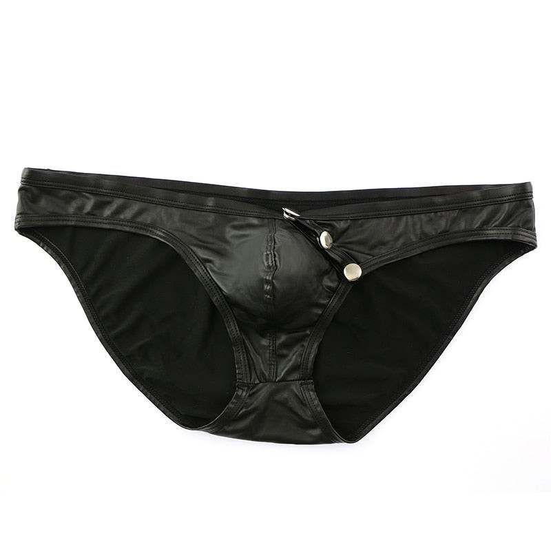 Slip Wetlook Abertura broches 7431