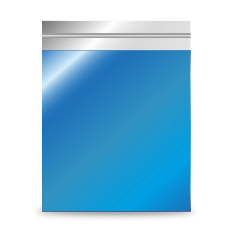 Sobre De Regalo Metalizado Grande Azul Autoadhesivo