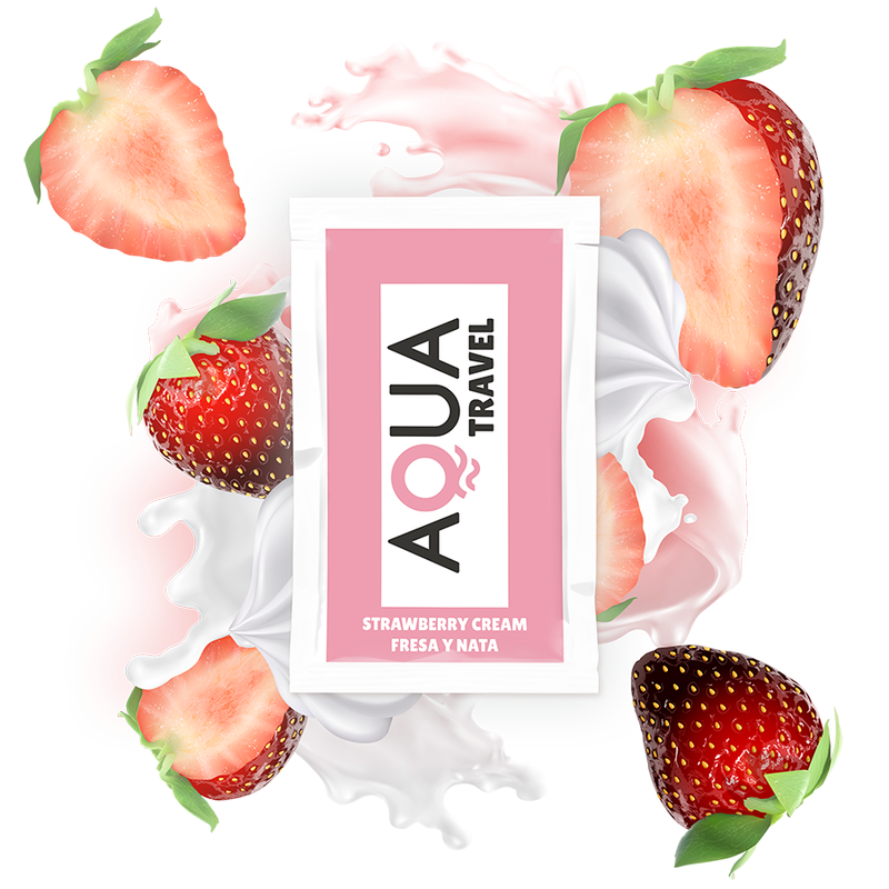Lubricante Aqua Fresas y Nata Sobre de 6 ml