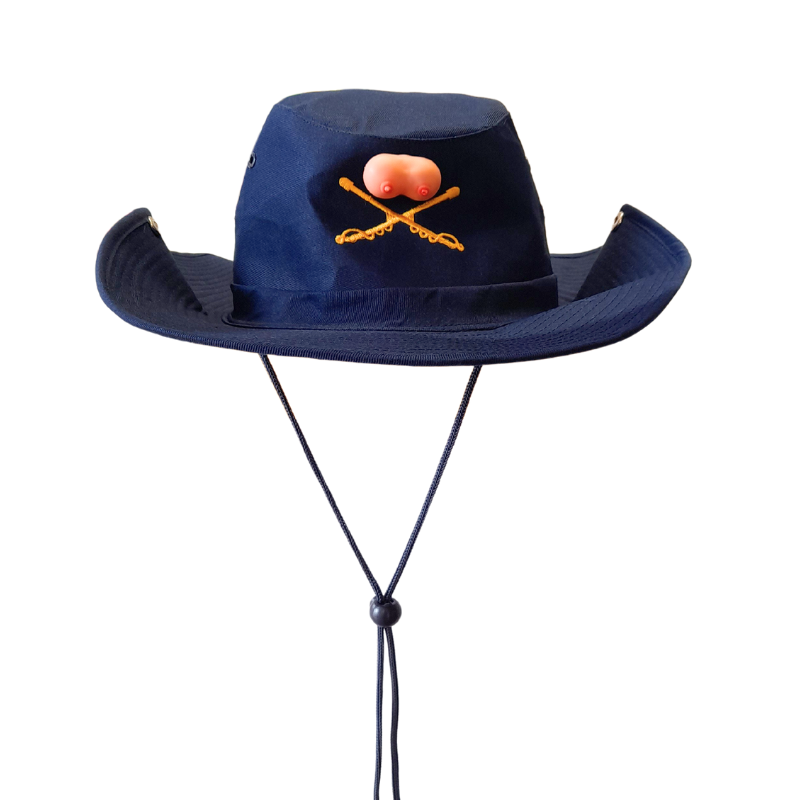 Sombrero Azul con Tetas