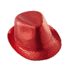 Sombrero Lentejuelas Rojo