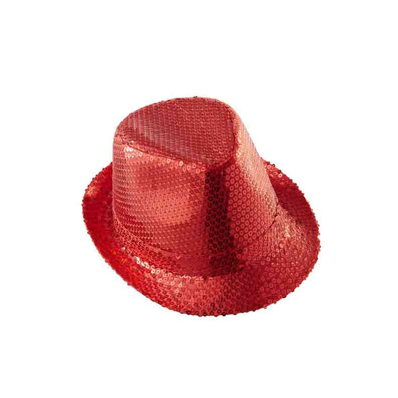 Sombrero Lentejuelas Rojo