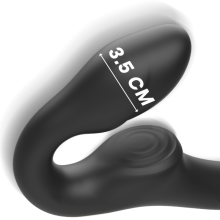 Strapless Arnés Femenino Doble Con Vibración y Pulsación Control Remoto