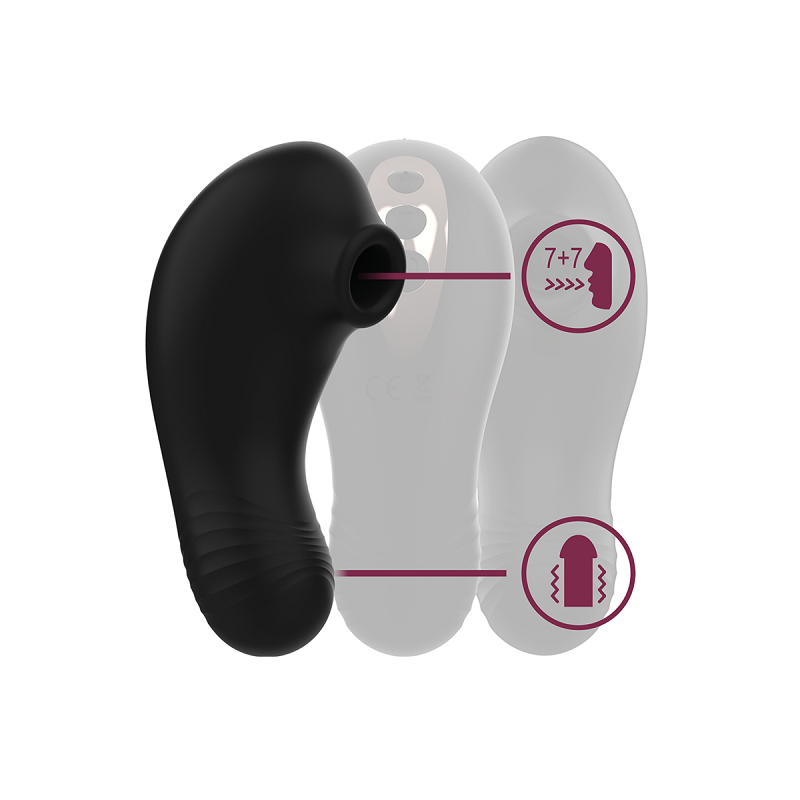 Succionador Vibrador Rithual Shushu Pro Estimulador Clitorial Negro