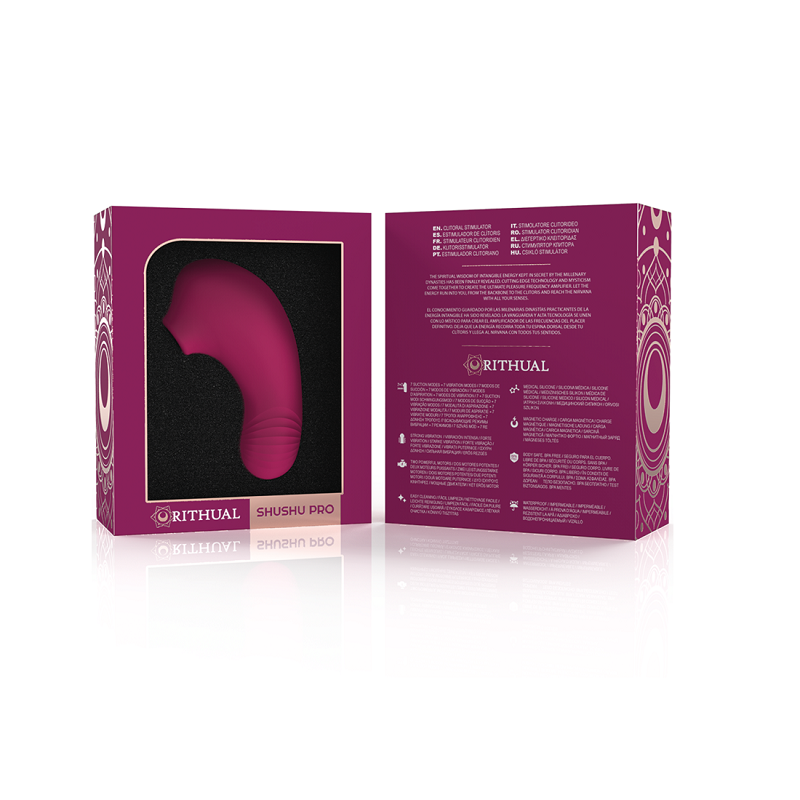 Succionador Vibrador Rithual Shushu Pro Estimulador Clitorial Orquídea