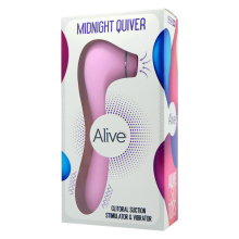 Succionador y Vibrador Alive Midnight Quiver Rosa