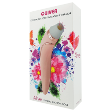 Succionador y Vibrador Alive Quiver Rosa