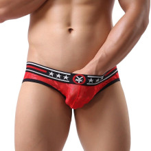 Suspensorio Encaje Rojo/Negro 7103-2