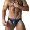 Suspensorio Locker Gear LK0220 Jockstrap Zipper Azul