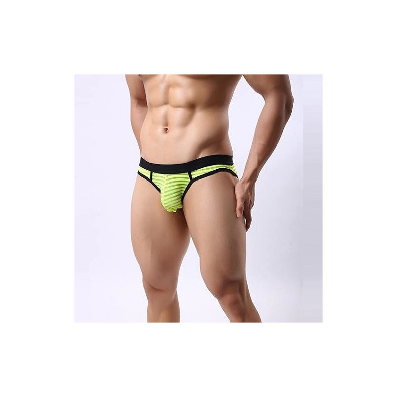 Suspensorio Rayas Lima/Negro 7203-1