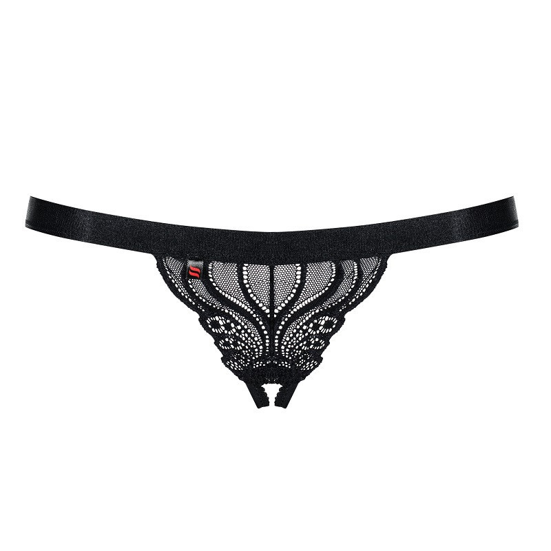 Tanga Abierto De Obsessive Negro 828