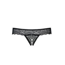 Tanga Abierto De Obsessive Negro Miamor