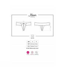 Tanga Abierto De Obsessive Negro Miamor