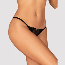 Tanga Abierto de Obsessive Negro Serafia