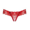 Tanga Abierto De Obsessive Rojo 863