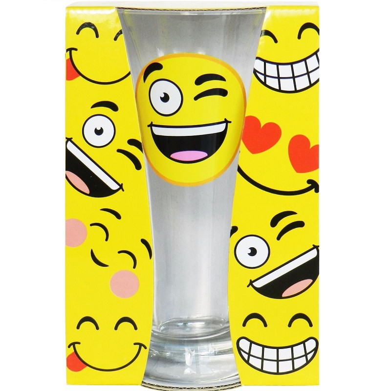 Vaso Cerveza Emoticono Guiño