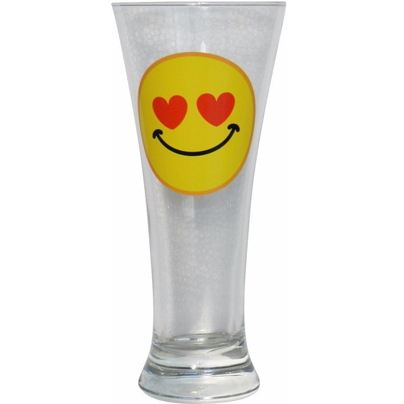 Vaso Cerveza Emoticono Hearts