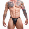Tanga Cut4men Black06 Wetlook Negro