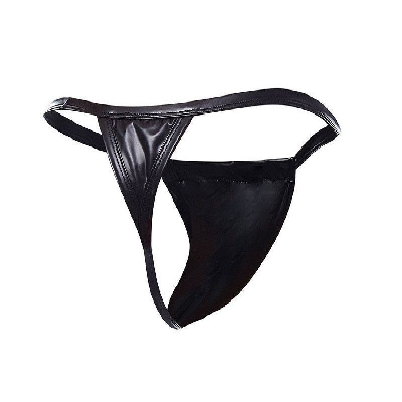 Tanga Cut4men Black06 Wetlook Negro