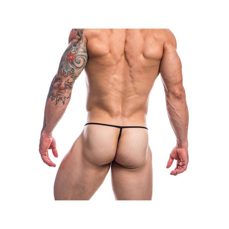 Tanga Cut4men C4M02 G-String Wetlook Negro